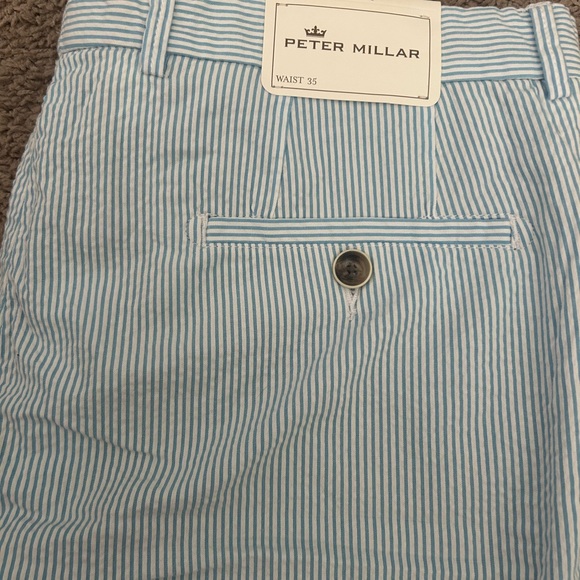 PETER MILLAR | Blue seersucker shorts - Picture 5 of 5